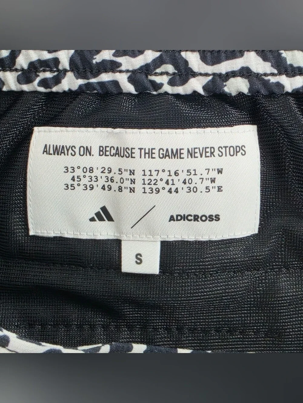 Adidas Adicross Leopard Print Golf Shorts Men's Small